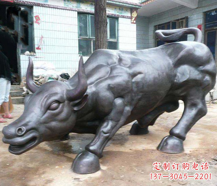 江西铜雕牛广场动物景观摆件 (3)