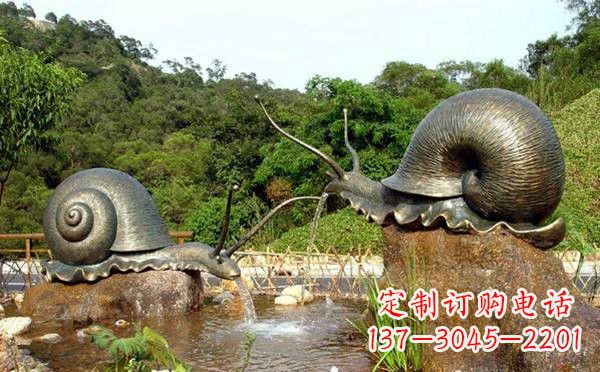 江西铜雕喷水蜗牛