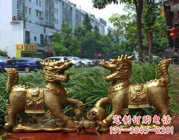 江西铜雕麒麟神兽