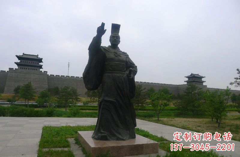 江西铜雕秦始皇古代名人雕塑