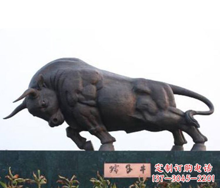 江西铜雕孺子牛动物雕塑