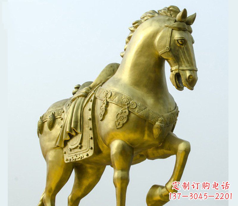 江西铜雕商场招财动物马雕塑