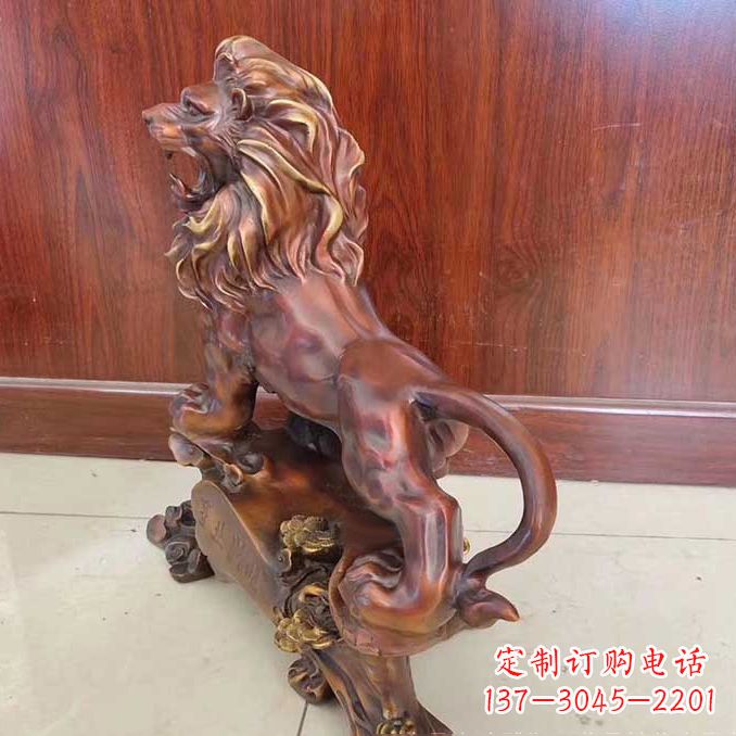 江西铜雕狮子动物雕塑摆件