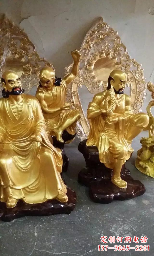 江西铜雕十八罗汉