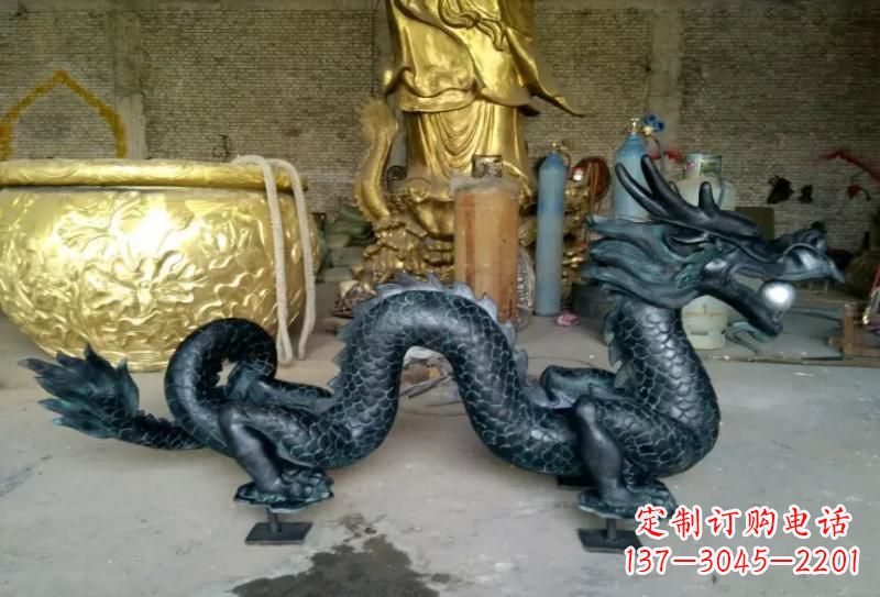 江西铜雕双龙戏珠222