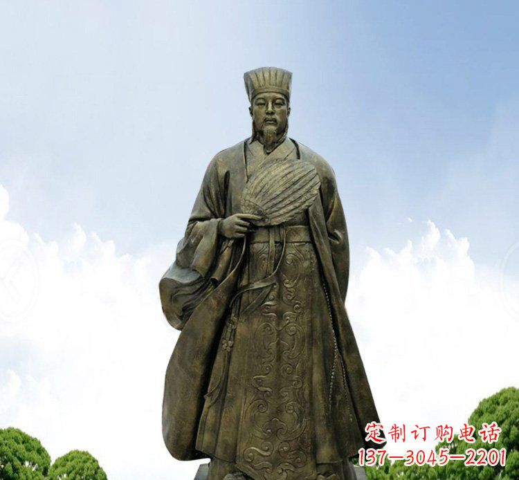 江西铜雕伟人诸葛亮古代历史人物