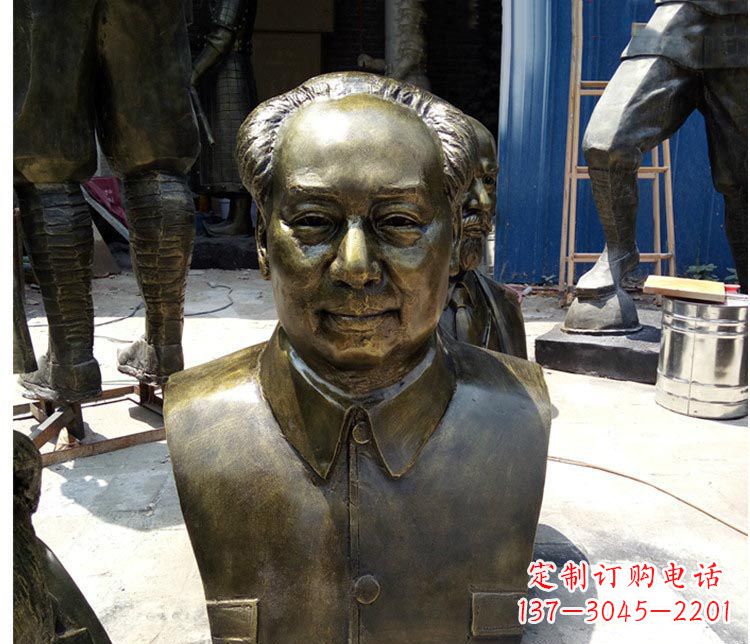 江西铜雕伟人毛主席胸像