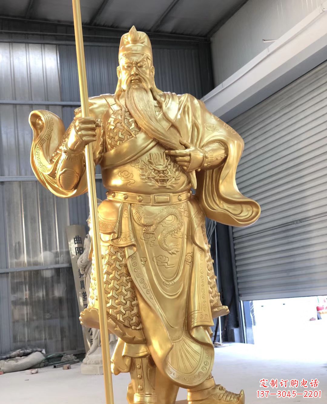 江西铜雕武财神雕塑