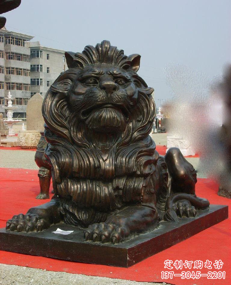 江西铜雕西洋狮子222