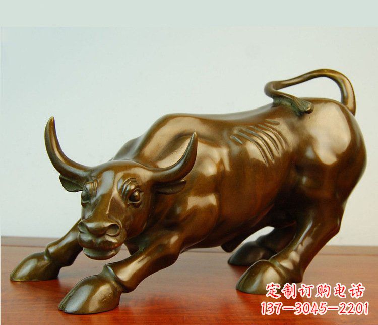 江西铜雕小区动物牛摆件