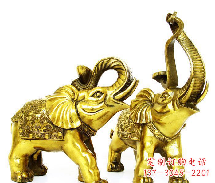 江西铜雕小象公园动物雕塑