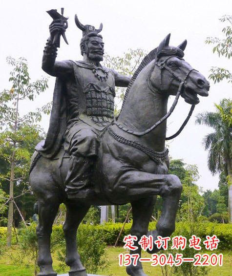 江西铜雕炎帝骑马