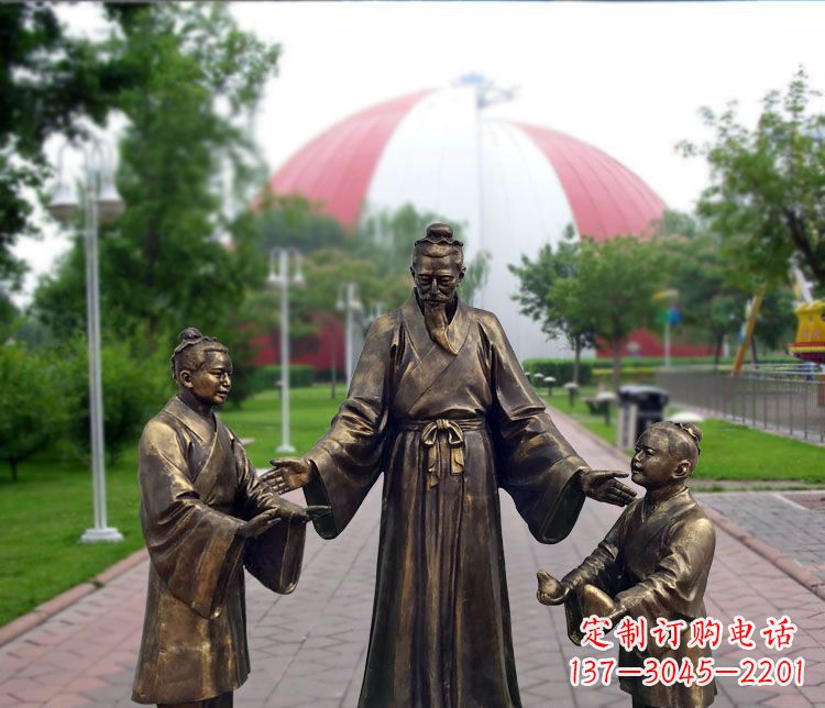 江西铜雕园林孔融让梨