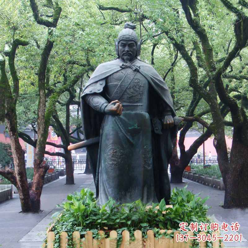 江西铜雕岳飞雕塑-公园园林历史名人中国古代民族英雄人物雕像