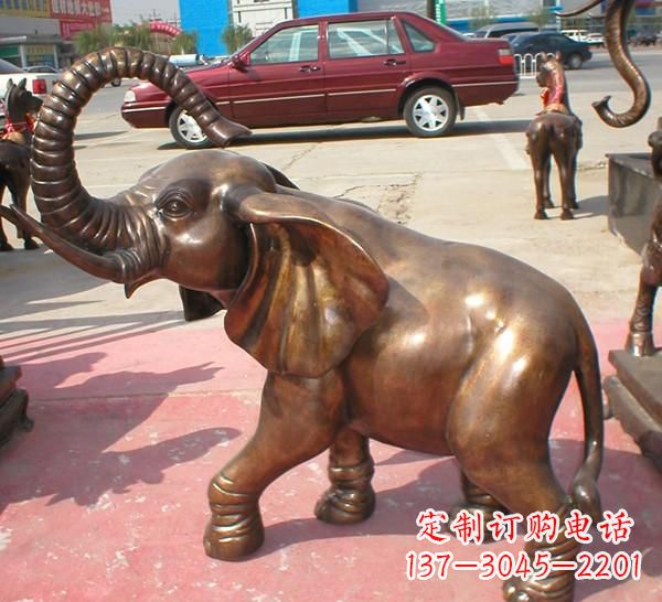 江西铜雕长鼻大象