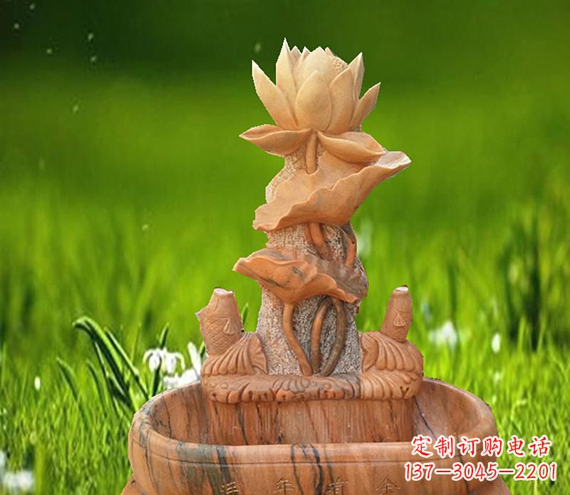 江西晚霞红景观荷花水池
