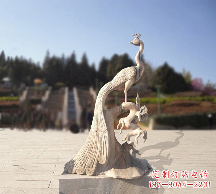 江西晚霞红孔雀石雕