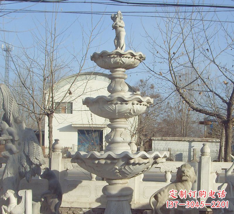 江西晚霞红石雕风水球图片