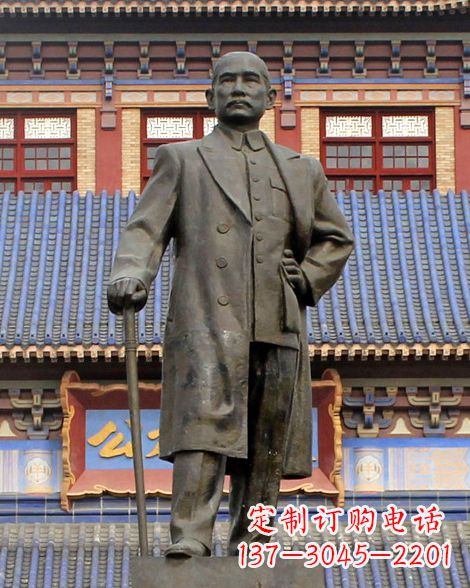 江西伟人孙中山先生铜雕像