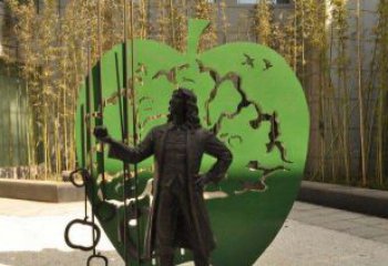 江西苹果铜雕，传承西方经典名人物牛顿
