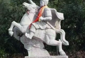 江西神帅韩信骑马石雕塑像，领雕塑定制出精美传奇