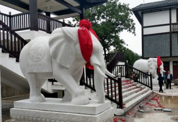 江西迎接观音祝福的精美大象观音栏杆