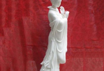 江西精美无双的汉白玉貂蝉雕塑