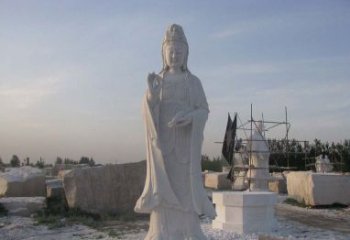 江西现代艺术风格观音石雕塑