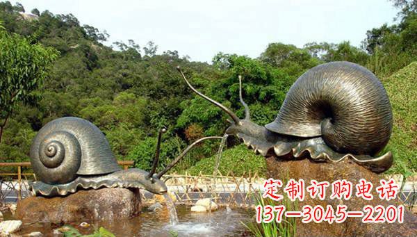 江西蜗牛公园动物铜雕