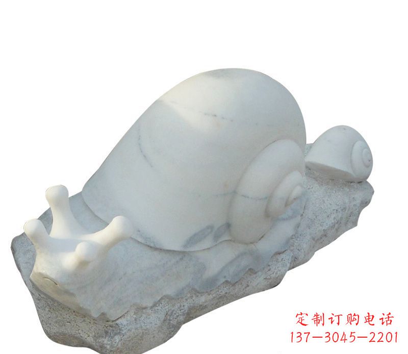 江西蜗牛石雕公园动物摆件