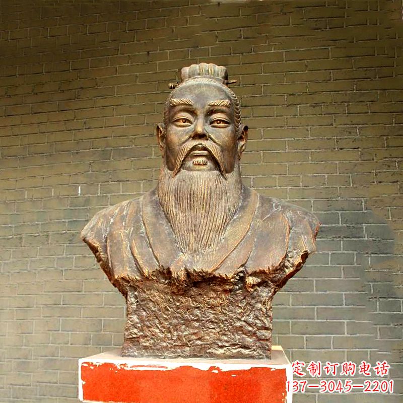 江西五帝之帝喾半身像胸像雕塑
