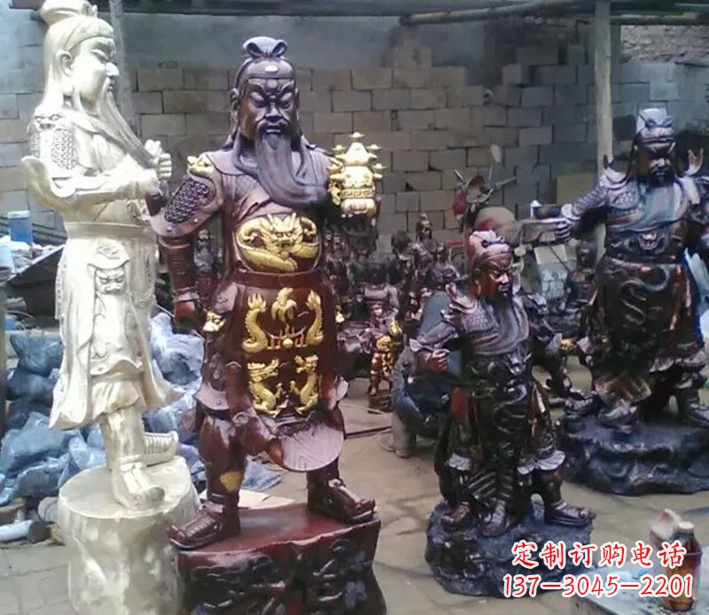 江西武财神提刀关公铜雕