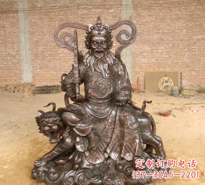 江西武财神赵公明铜雕