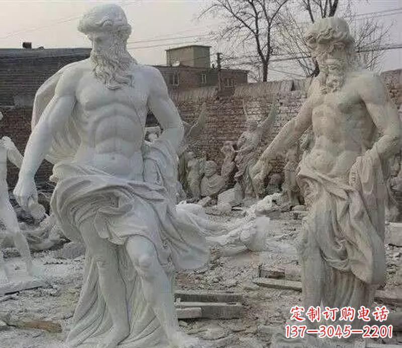 江西西方阿基米德人物石雕