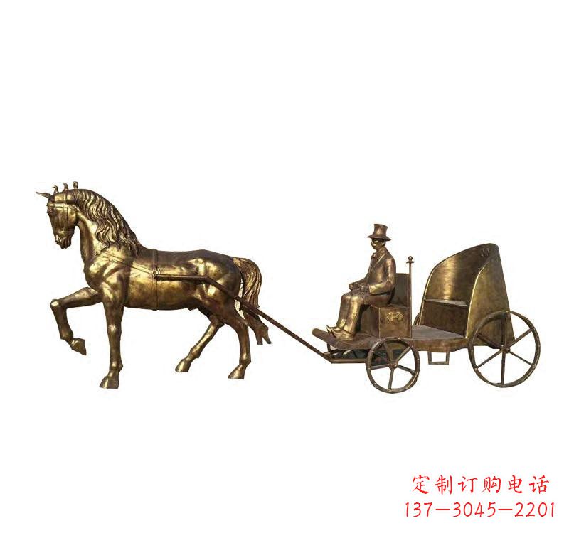 江西西方马车铜雕