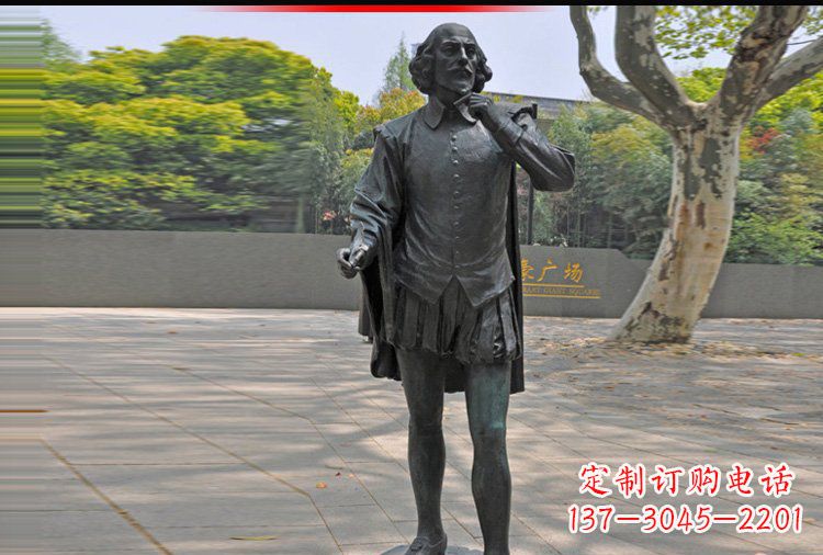 江西西方名人莎士比亚铜雕