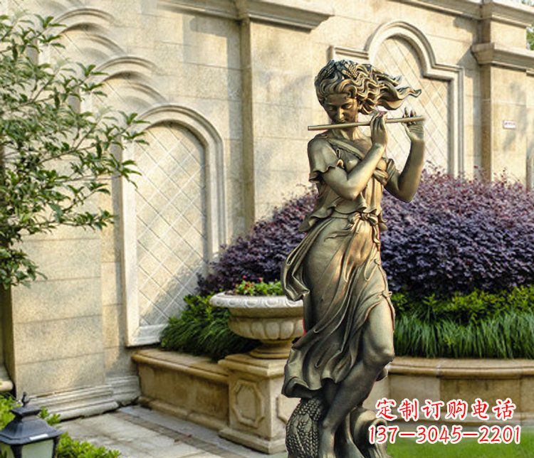 江西西方女人别墅景观铜雕塑