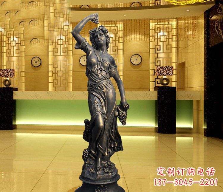 江西西方女人别墅景观铜雕塑 (2)