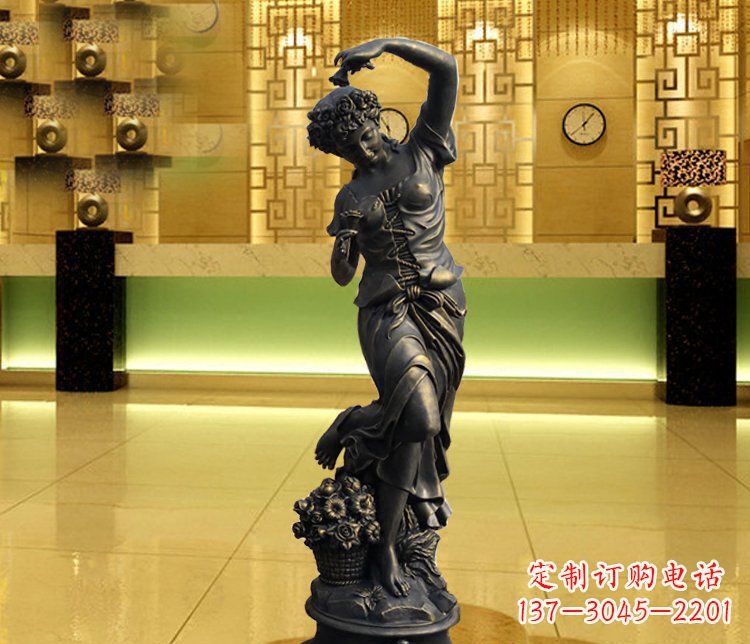 江西西方女人别墅景观铜雕