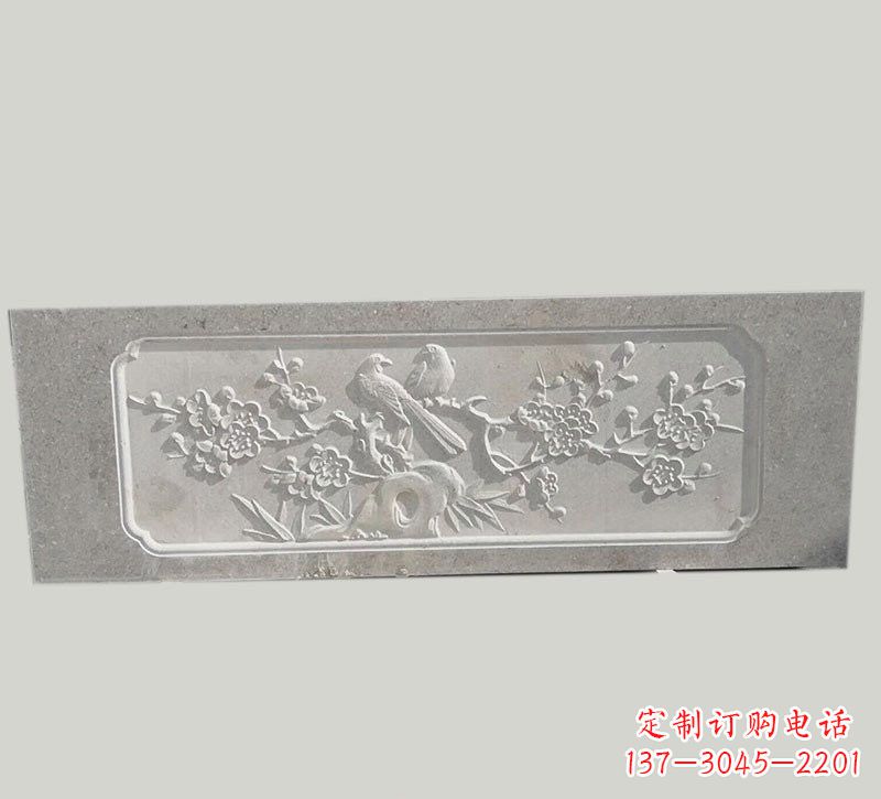 江西喜鹊登梅浮雕石栏板