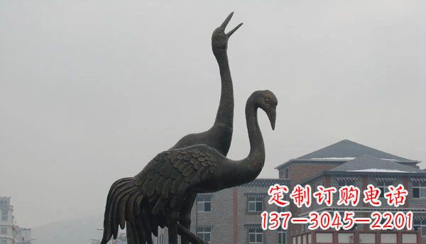 江西仙鹤公园景观铜雕