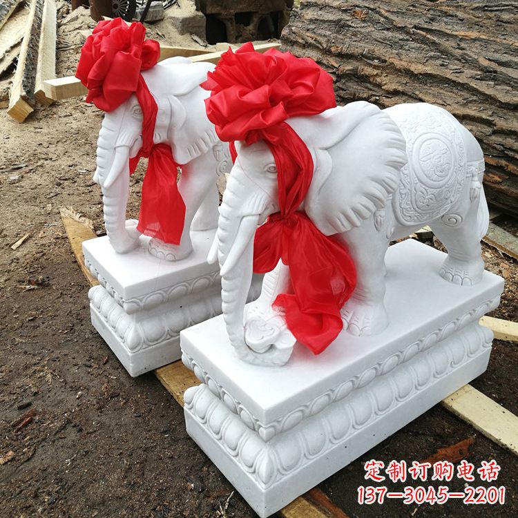 江西现代石雕大象