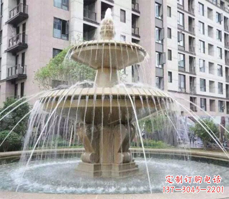 江西小区大型喷泉景观石雕
