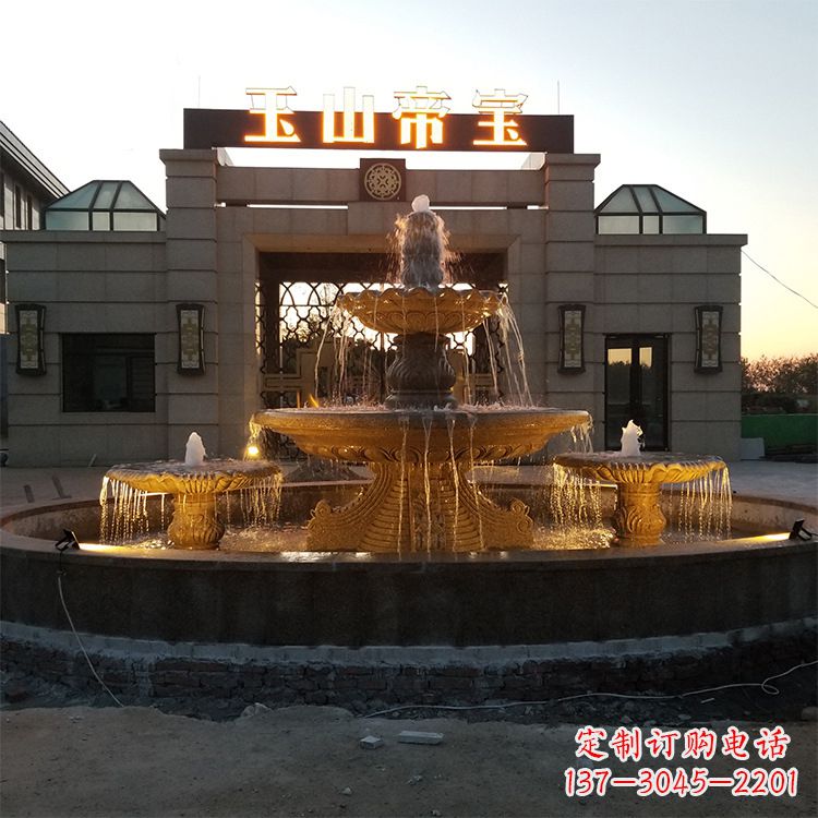 江西小区广场欧式水景石雕喷泉