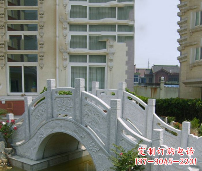 江西小区景观大理石拱桥 (2)