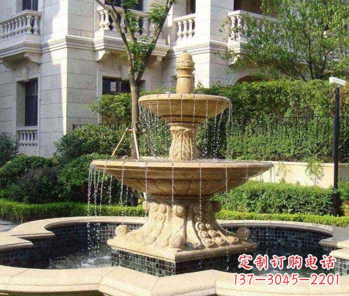 江西小区景观大型喷泉石雕 (2)