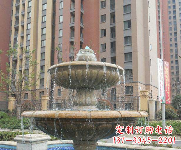 江西小区景观大理石喷泉石雕