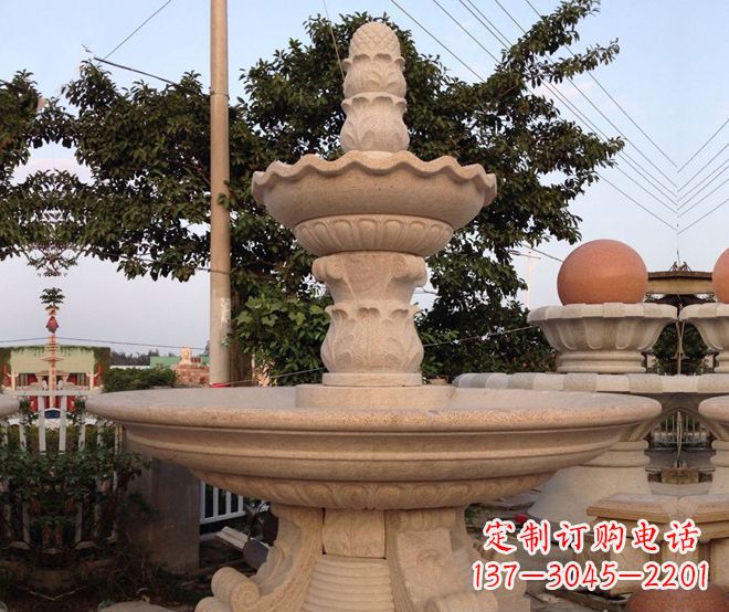 江西小区景观大型喷泉石雕 (4)