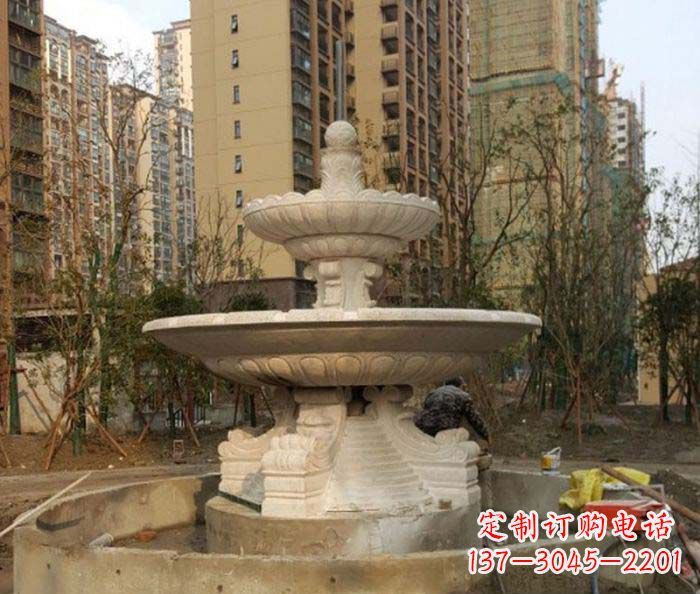 江西小区景观大型喷泉石雕 (3)