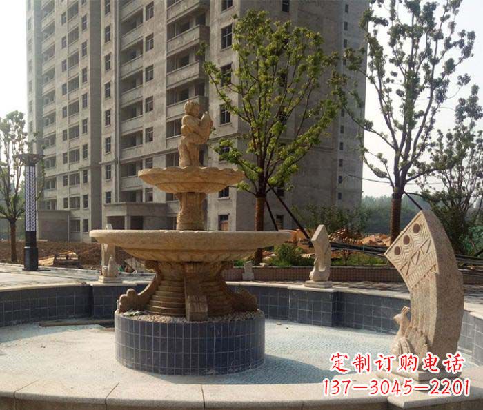 江西小区景观大型喷泉石雕